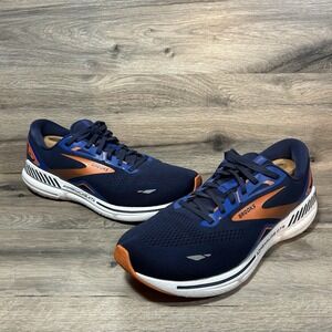 Brooks Adrenaline GTS 23 Shoes Mens Size 13 D Navy Orange Running GuideRails